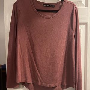 Salmon Athleta long sleeve top